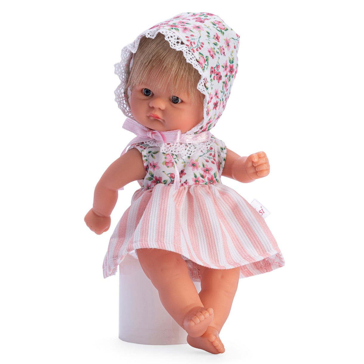 Bomboncín Rayas Rosas Pechera Flores