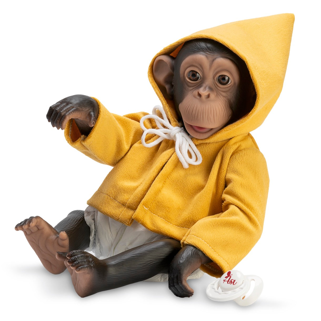 Lola la Chimpancé con Trenca Mostaza