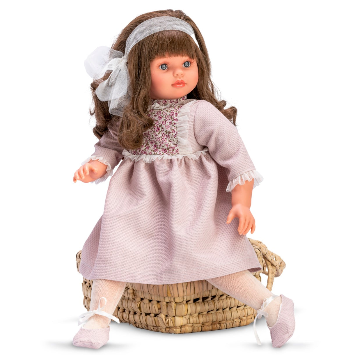 Pepa Vestido Pique Berenjena Pechera Flores Martina