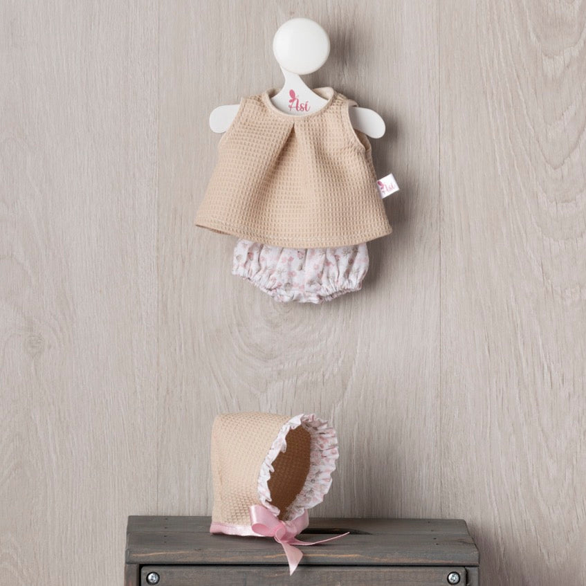Conjunto Max Beige Flor de León