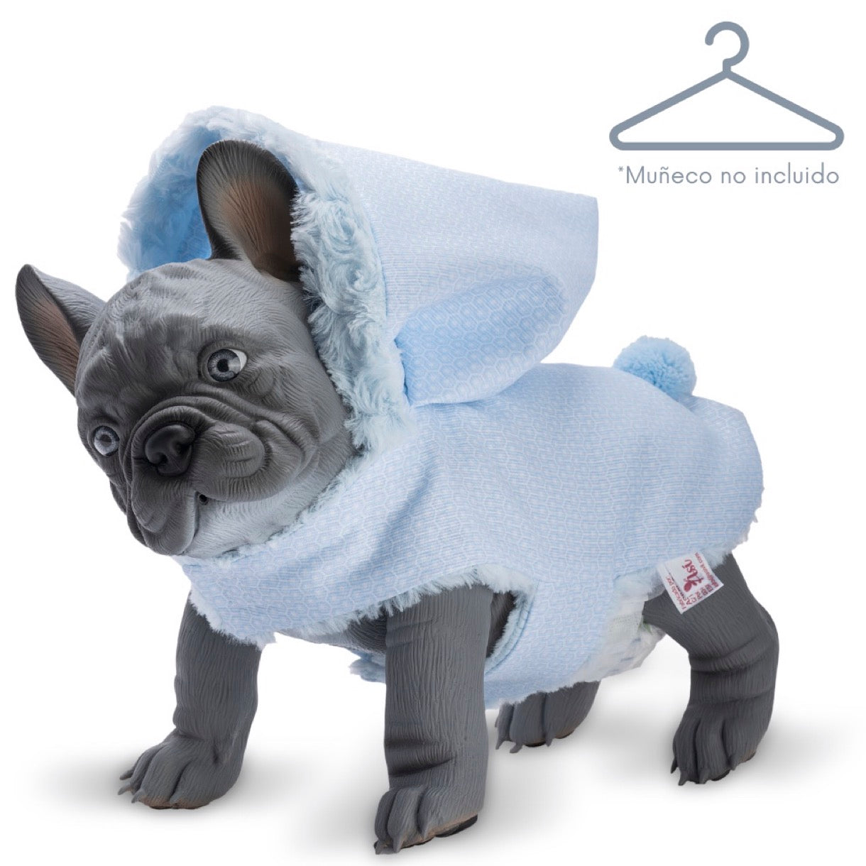 Abrigo Nono Bulldog Pelo Azul