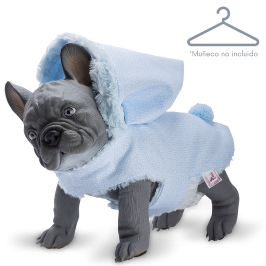 Abrigo Nono Bulldog Pelo Azul