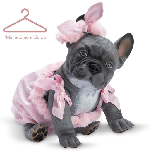 Pelele Lily Bulldog Cuadros Rosas