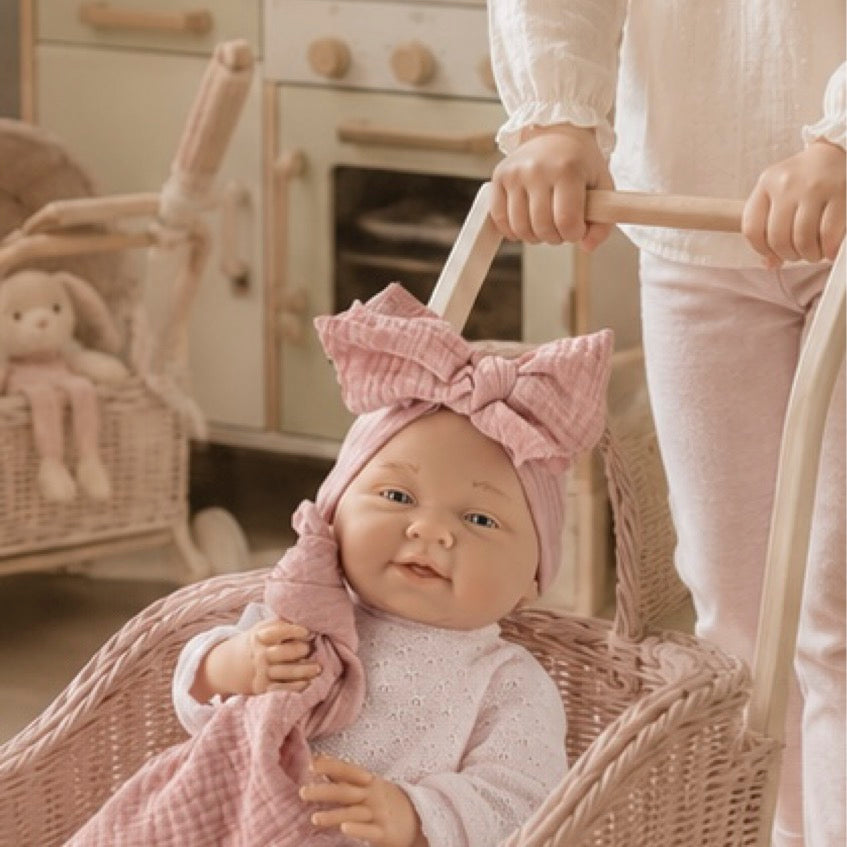 Matti Conjunto Pelele Punto Rosa con Mantita Gasa