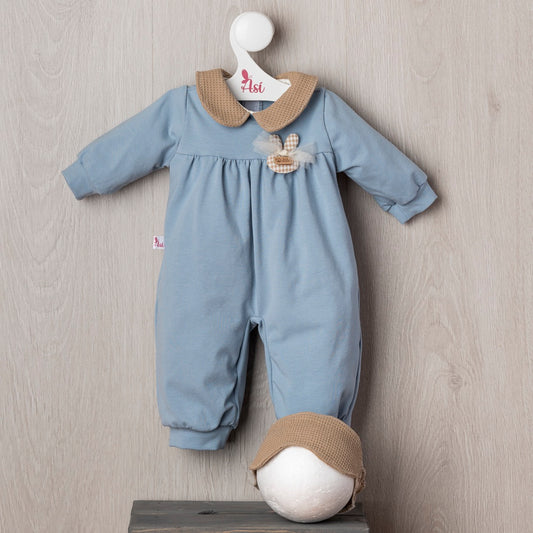 Pijama Leo Punto Azul con Antifaz