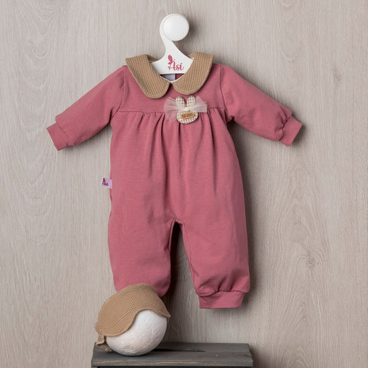 Pijama Leo Punto Rosa con Antifaz