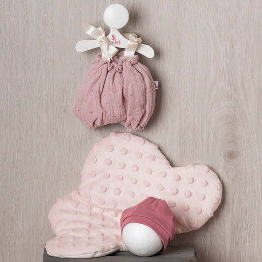 Conjunto Gordi Pelele Rosa con Cojín Nube Rosa