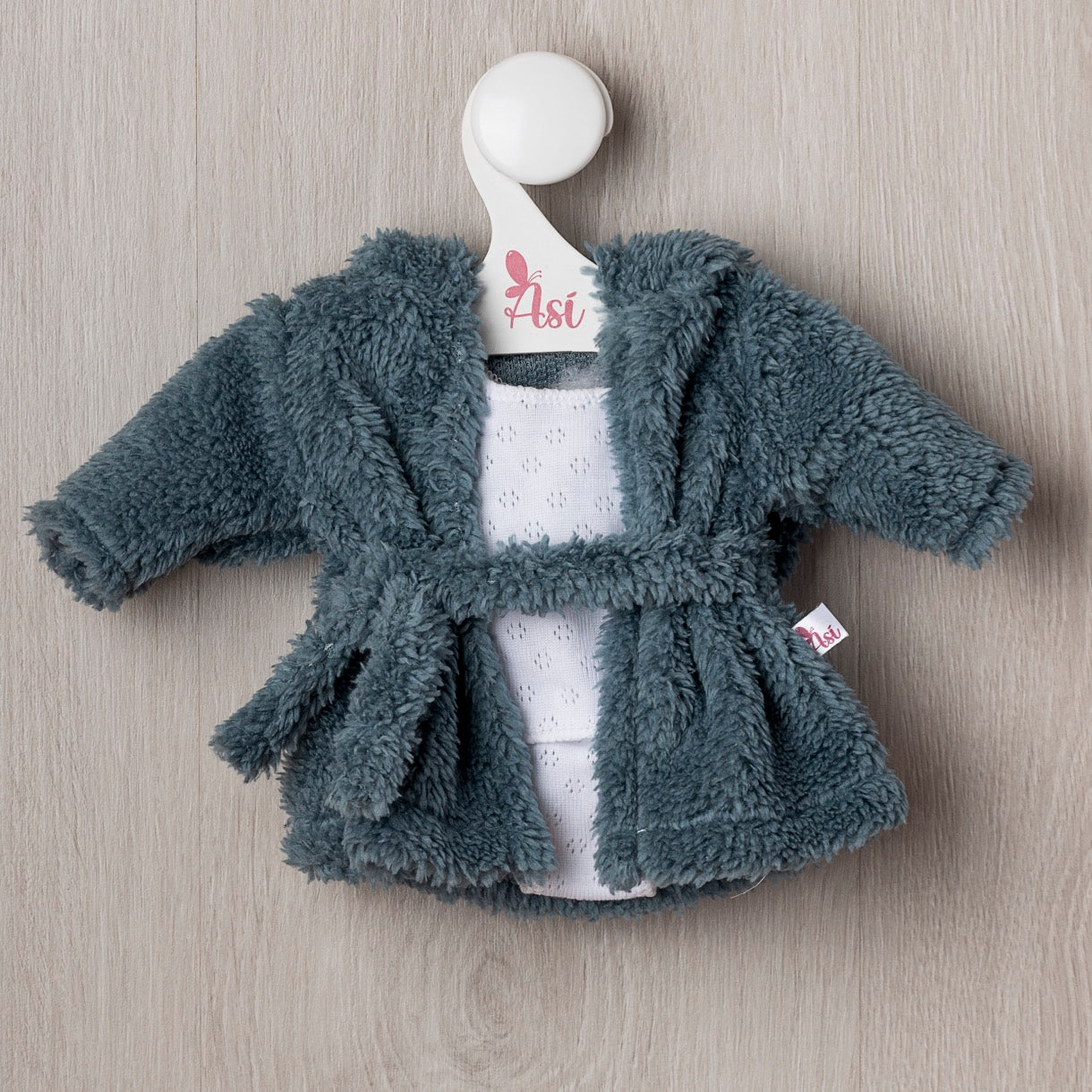 Conjunto Alex Albornoz Azul con Ropa Interior Blanca