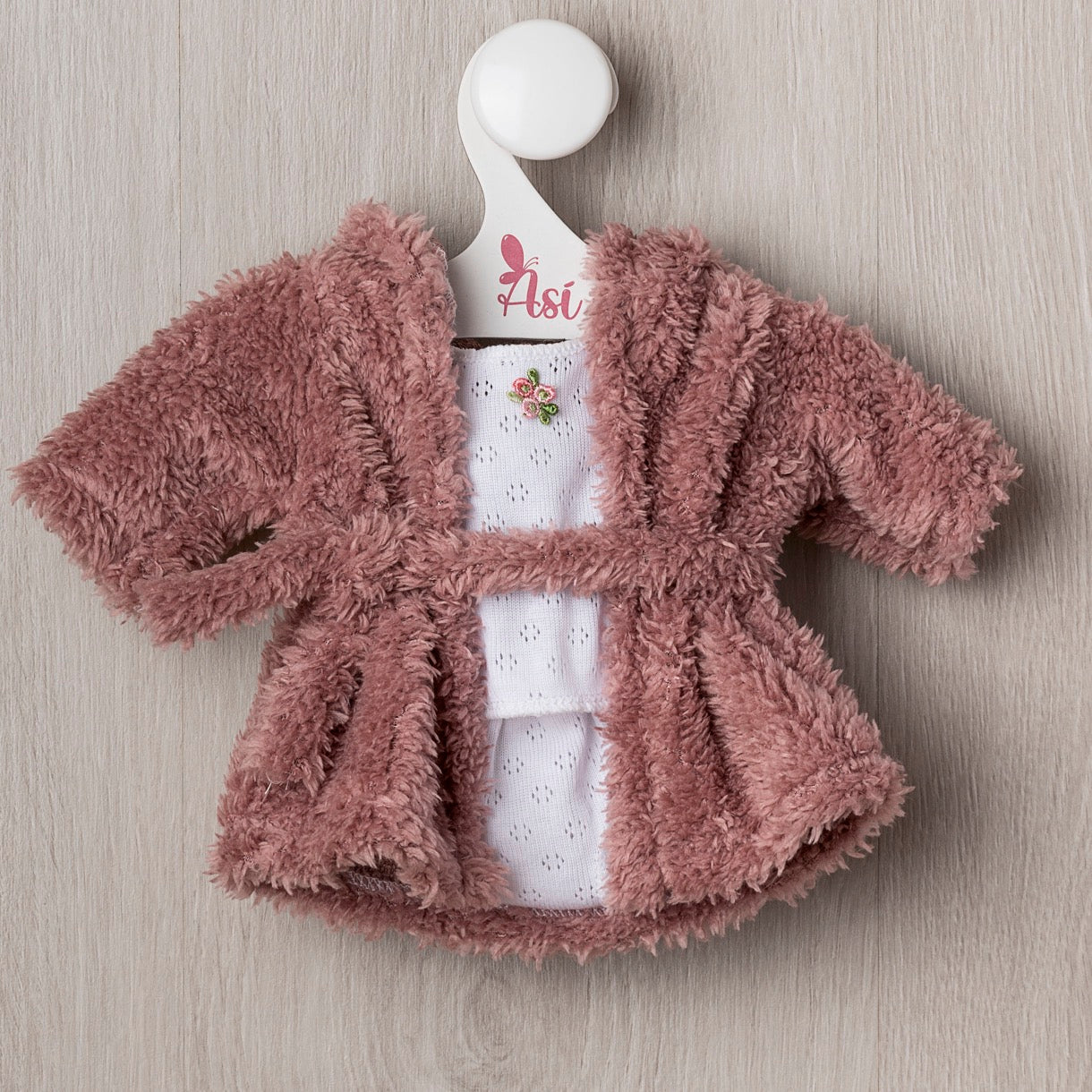 Conjunto Alex Albornoz Rosa con Ropa Interior Blanca